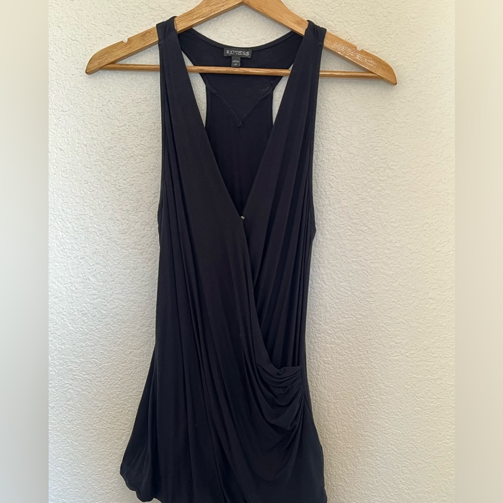 Express | Black Wrap Tank - Picture 4 of 10